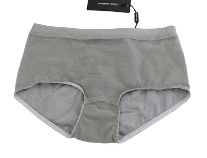  - Shimmering Silver Stretch Cotton Underwear