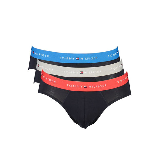 Tommy Hilfiger Black Cotton Underwear - Tri-Pack Slip