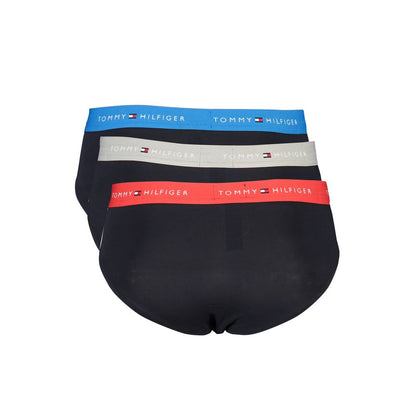 Tommy Hilfiger Black Cotton Underwear - Tri-Pack Slip