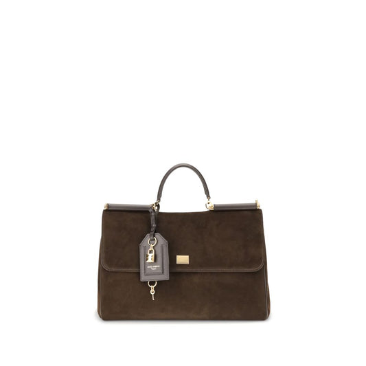 Dolce & Gabbana Sicily Suede Handbag