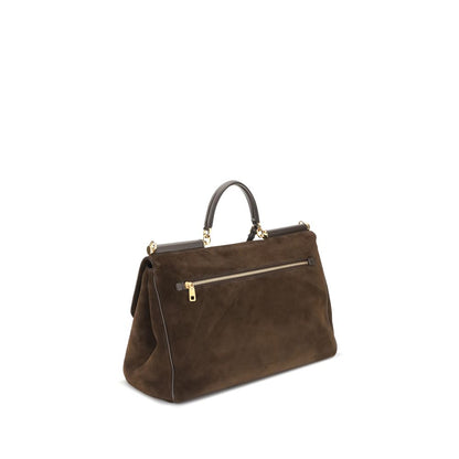 Dolce & Gabbana Sicily Suede Handbag