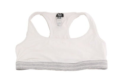  - Elegant White Stretch Sport Bra