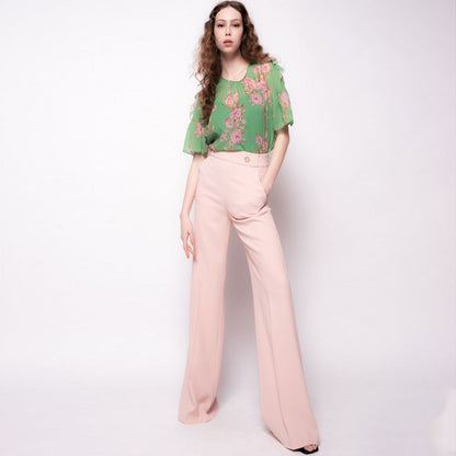 PINKO Ripe Pink High Waist Trousers