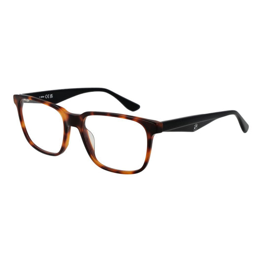 BMW Brown Men’s Optical Frames – Rectangle Full-Rim, 55mm
