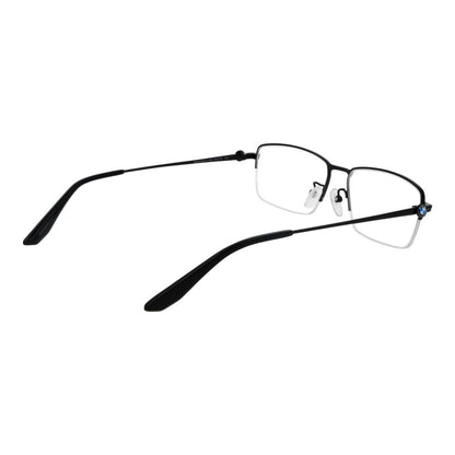 BMW Black Men's Optical Glasses – Rectangle Half-Rim Frames