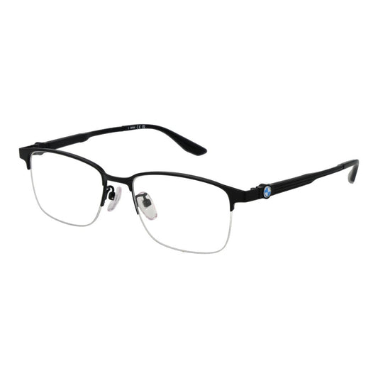 BMW Black Men's Optical Frames – Titanium Half-Rim, 54mm