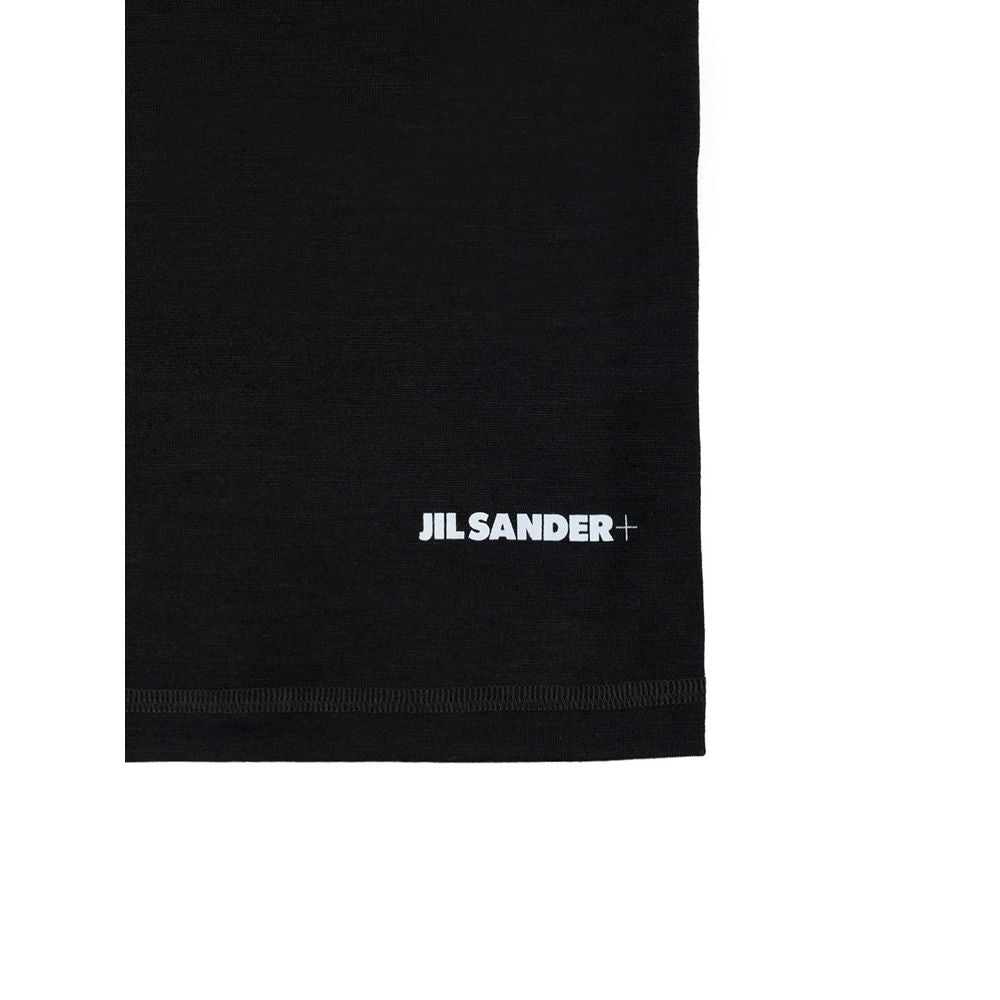 Jil Sander Black Polyester Long Sleeve T-Shirt