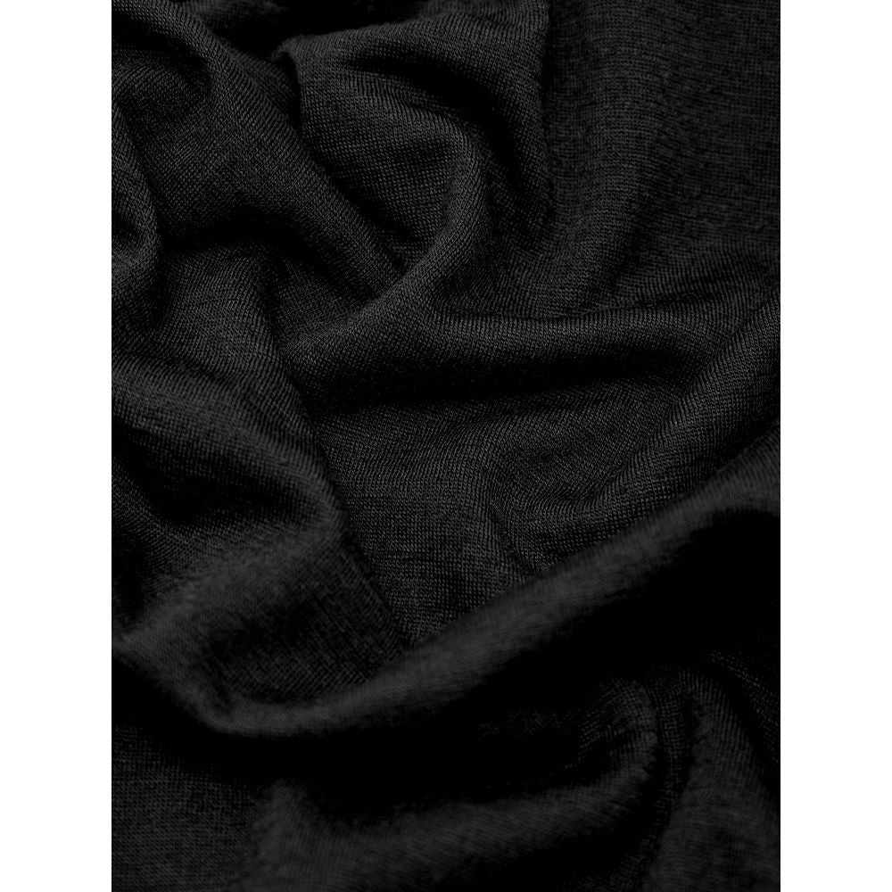 Jil Sander Black Polyester Long Sleeve T-Shirt
