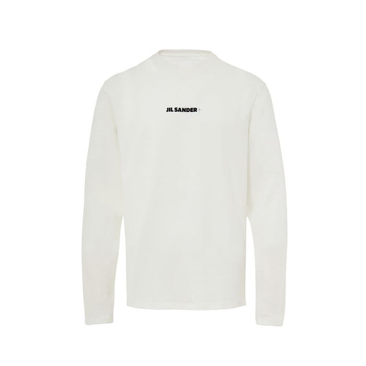 Jil Sander White Cotton Long Sleeve T-Shirt