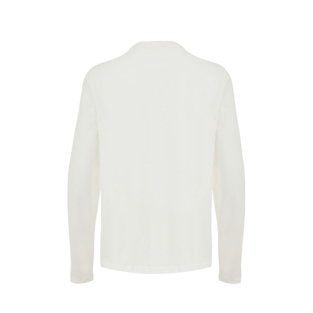 Jil Sander White Cotton Long Sleeve T-Shirt
