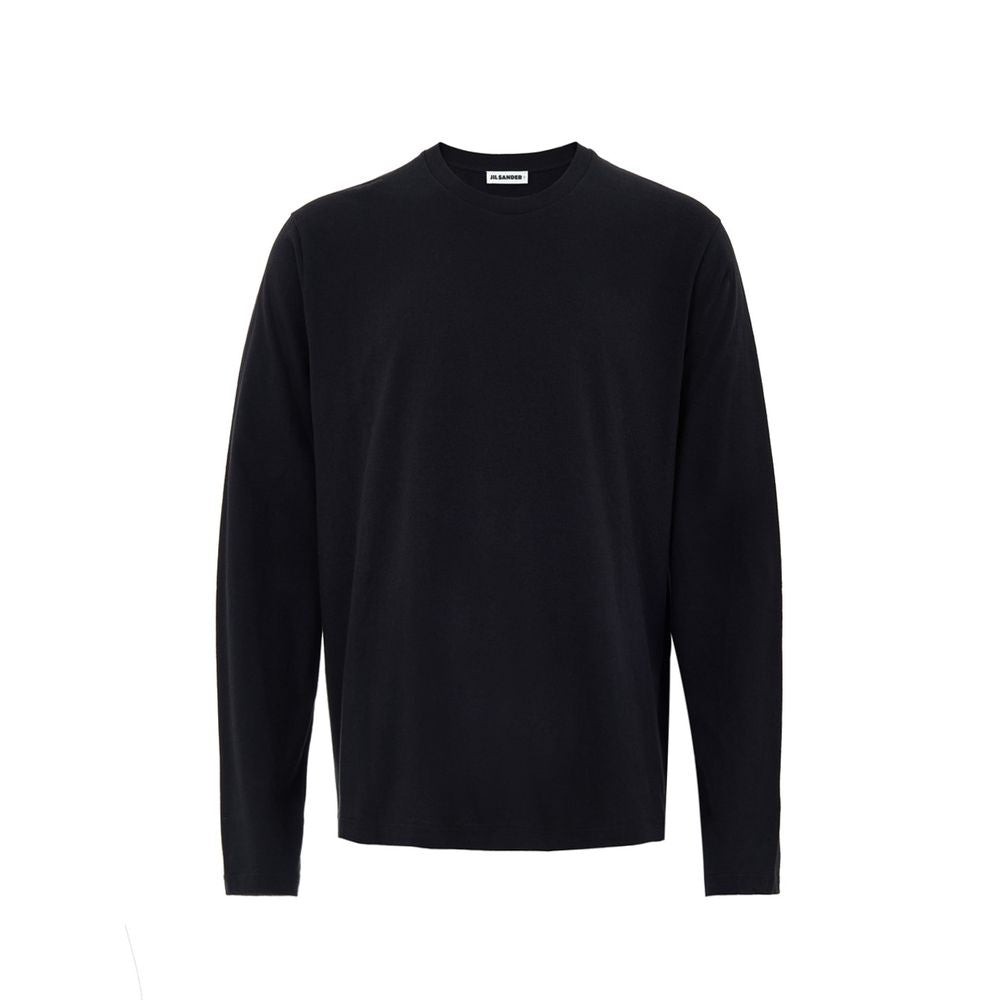 Jil Sander Black Cotton Long Sleeved T-Shirt