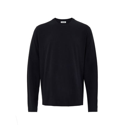 Jil Sander Black Cotton Long Sleeved T-Shirt