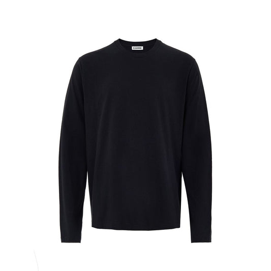Jil Sander Black Cotton Long Sleeved T-Shirt