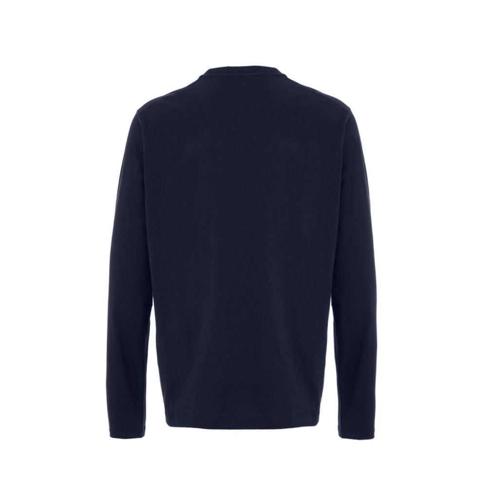 Jil Sander Blue Cotton Long Sleeve Crew Neck Long Sleeved T-Shirt