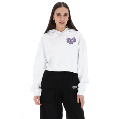 Comme Des Fuckdown White Cotton Sweater - Bold Urban Statement