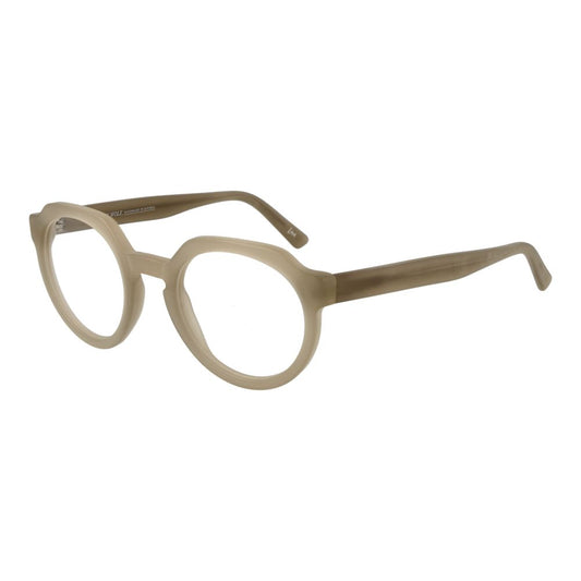 Andy Wolf Gray Unisex Optical Frames – Panto Full-Rim, 49mm