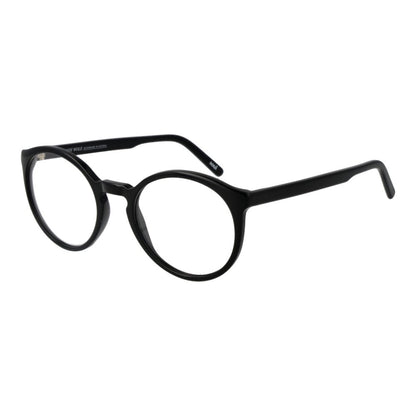 Andy Wolf Unisex Optical Frames – Black Round Frame, 52mm
