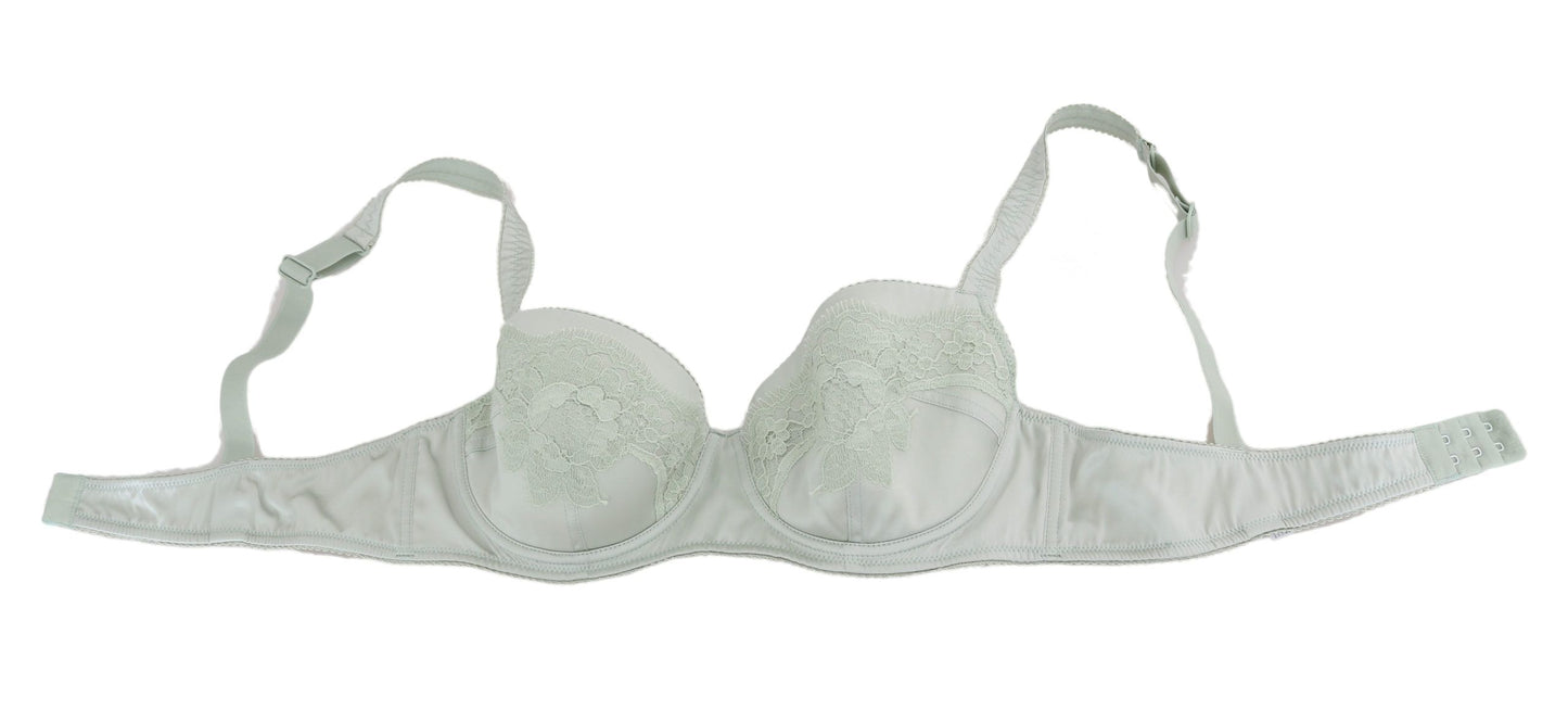  - Elegant Floral Lace Silk Bra