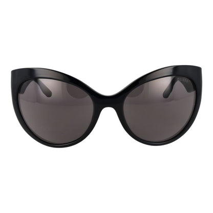 Guess Women's Designer Butterfly Sunglasses – Black Full-Rim, 61mm