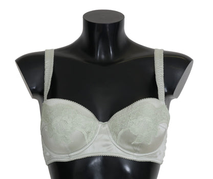  - Elegant Floral Lace Silk Bra