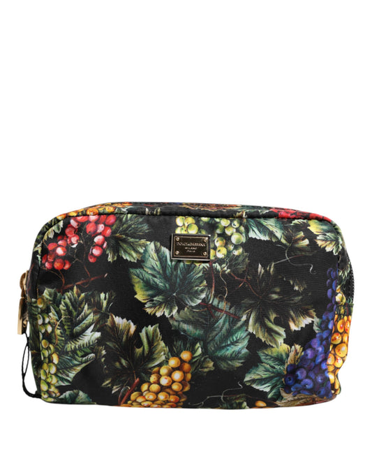 Dolce & Gabbana Multicolor Grape Print Clutch Bag