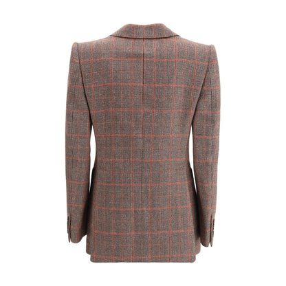 Chloé Wool Plaid Blazer