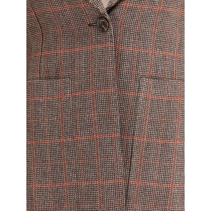 Chloé Wool Plaid Blazer