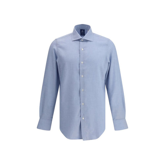 Finamore Milano Shirt - Elegant Cotton and Cashmere Blend