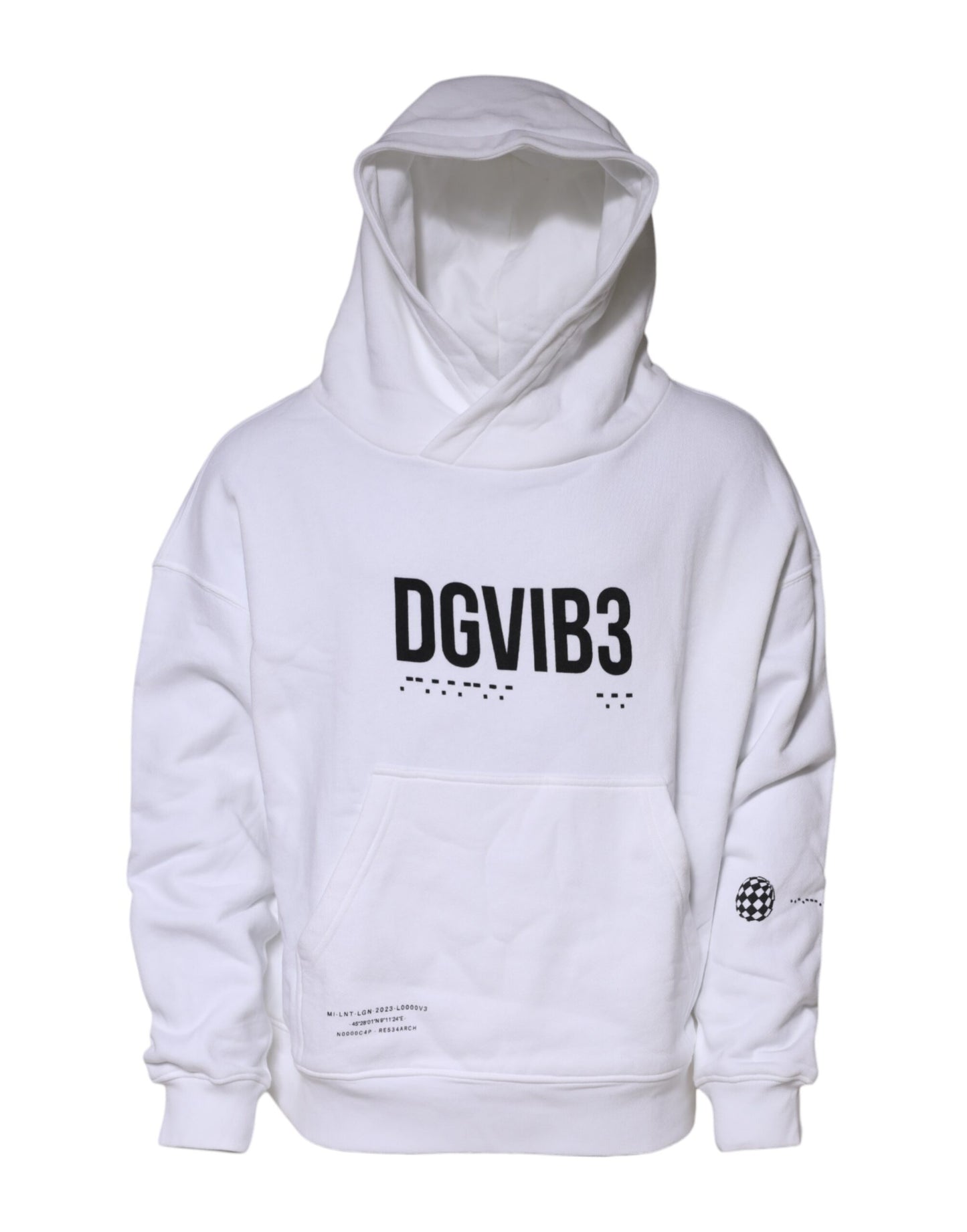 Dolce & Gabbana White DG Vib3 Hooded Sweatshirt
