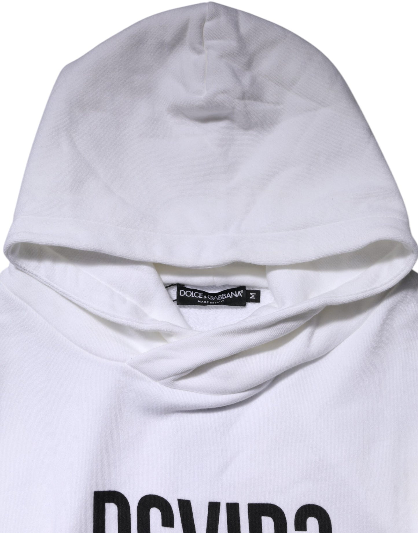 Dolce & Gabbana White DG Vib3 Hooded Sweatshirt