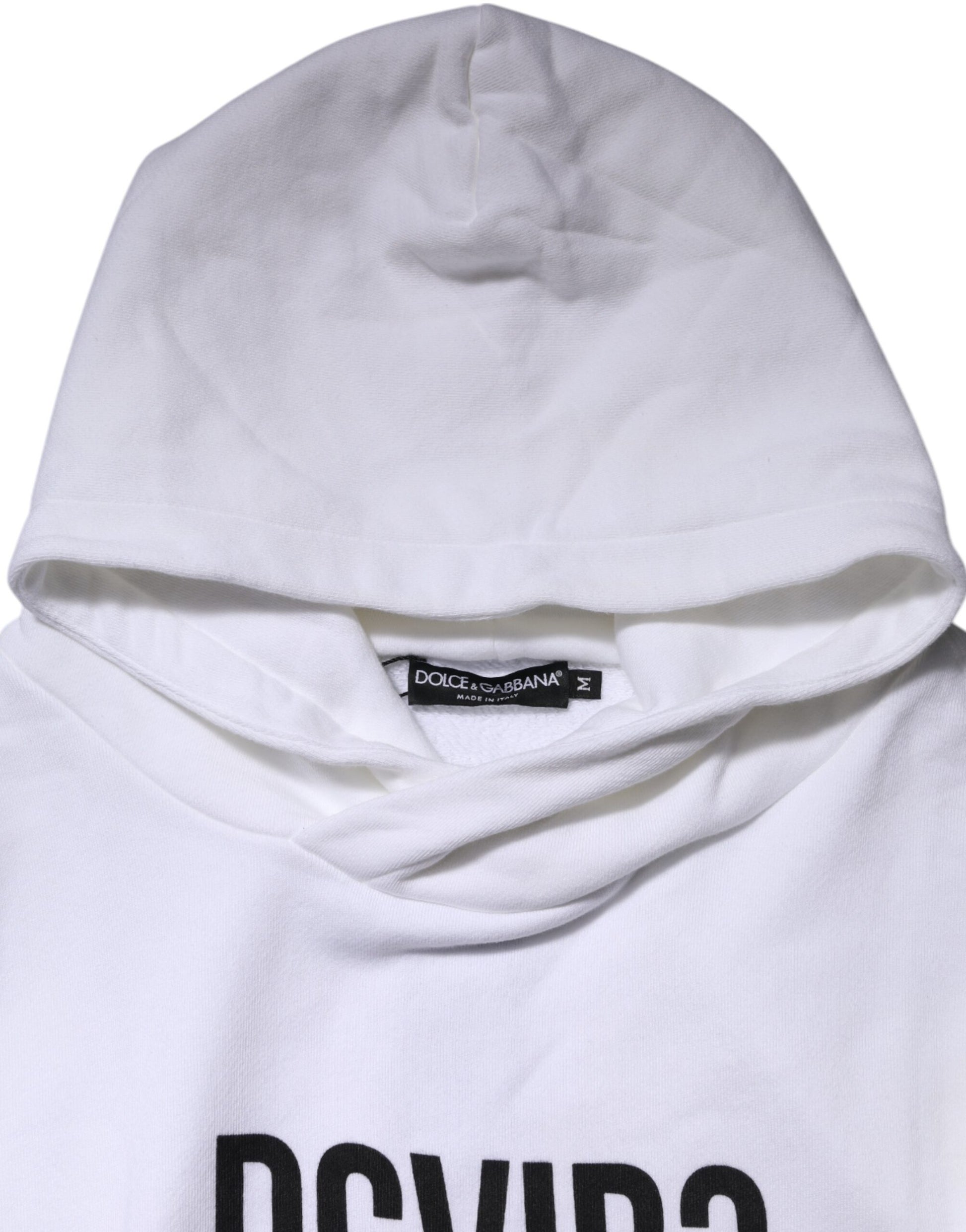 Dolce & Gabbana White DG Vib3 Hooded Sweatshirt