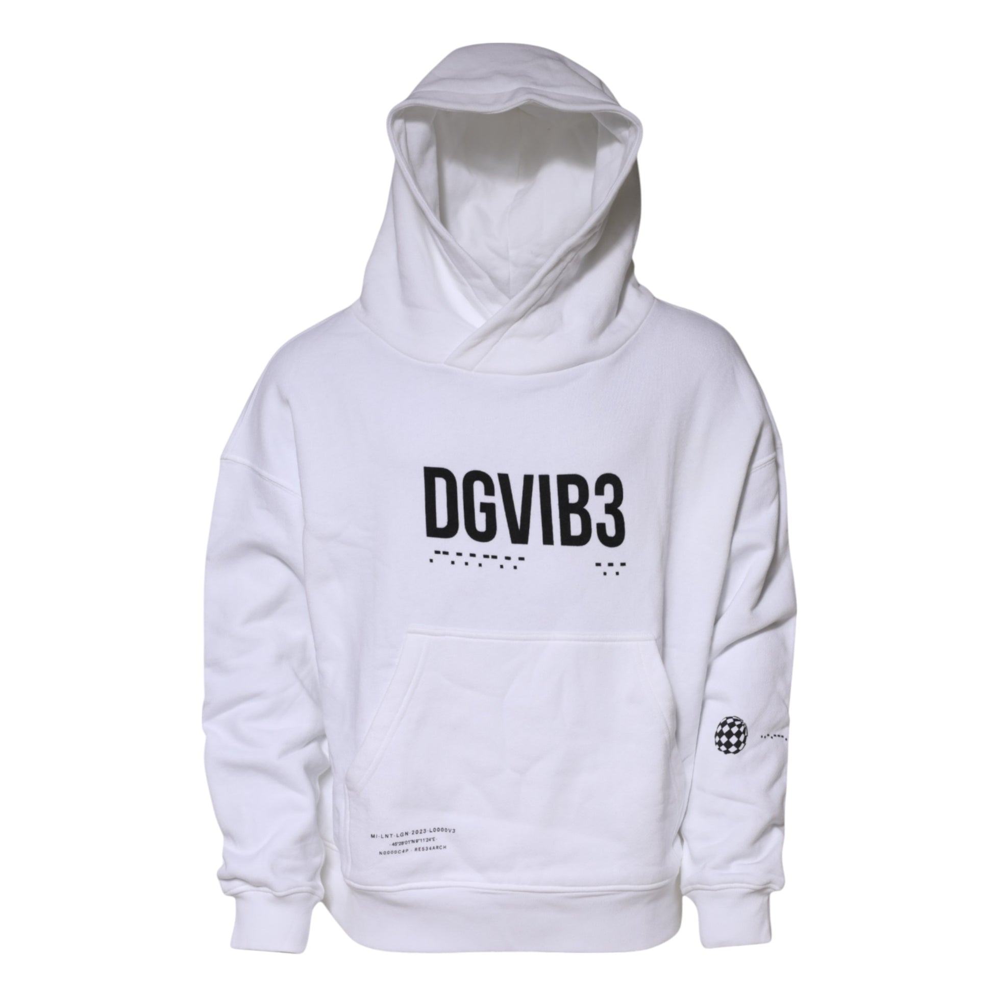 Dolce & Gabbana White DG Vib3 Hooded Sweatshirt