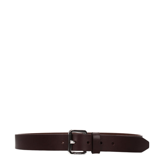 Neil Barrett Brown Leather Regular Belt