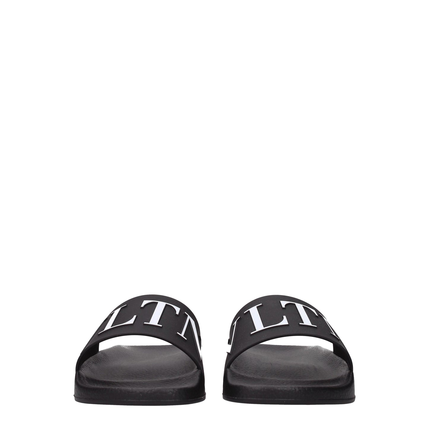 Valentino Garavani Black Cotton Slippers Sandals