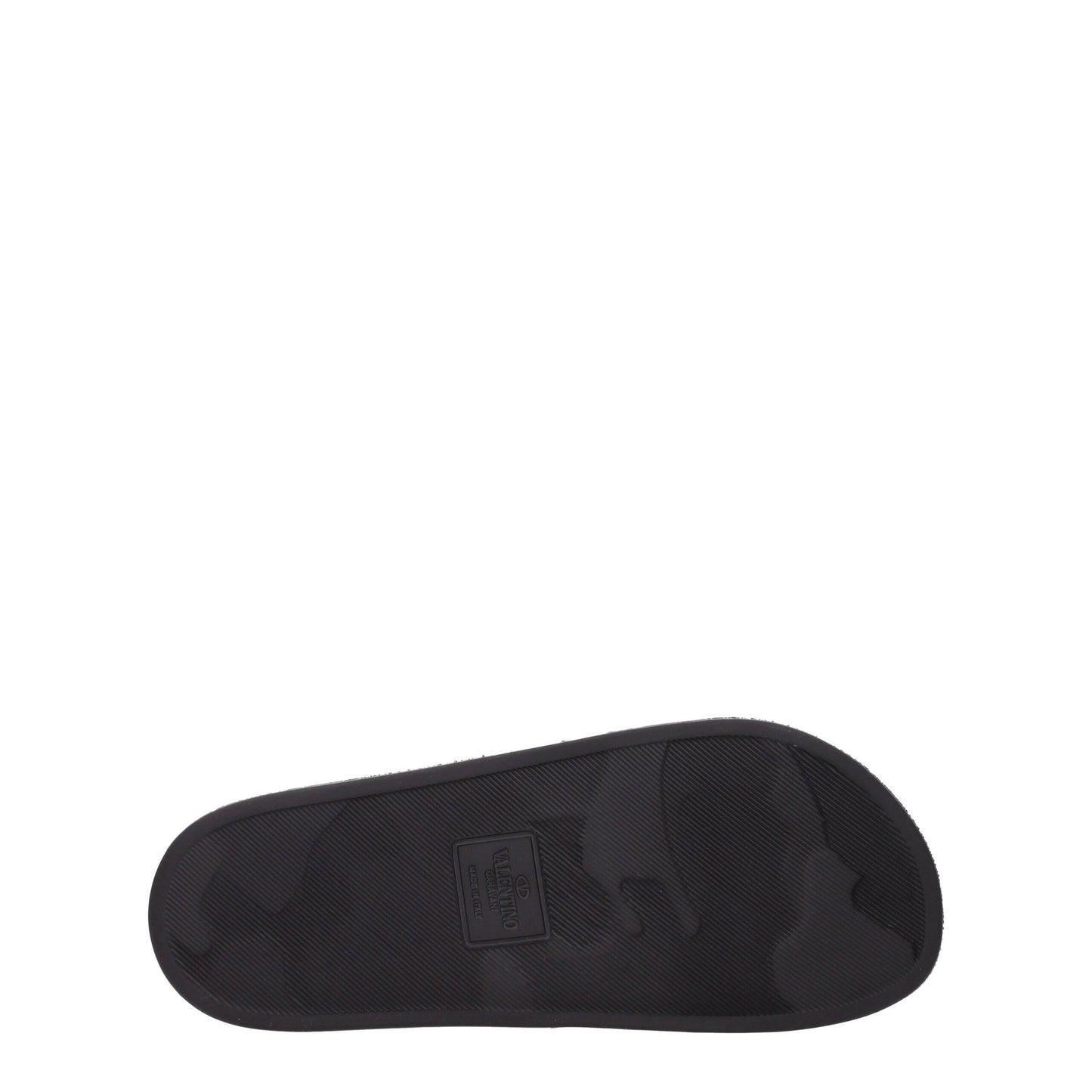 Valentino Garavani Black Cotton Slippers Sandals