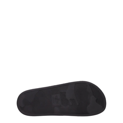Valentino Garavani Black Cotton Slippers Sandals