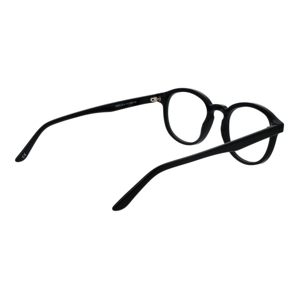 Andy Wolf Black Unisex Optical Frames – Stylish Panto Design