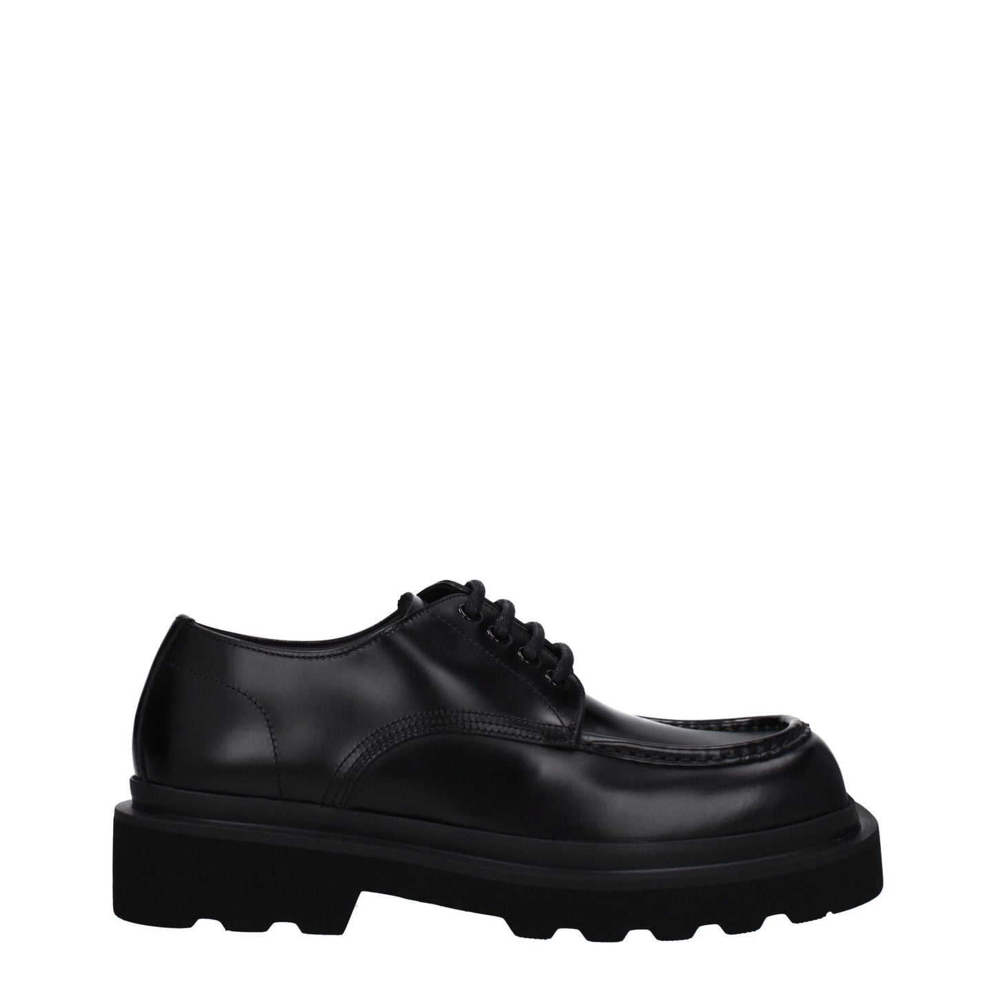 Dolce & Gabbana Black Leather Oxfords and Derbies
