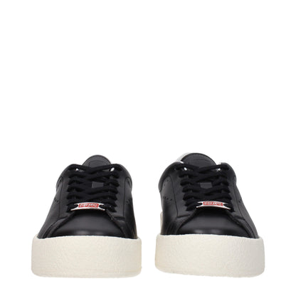 Kenzo Black Leather Low Tops – Sporty Glam Sneakers