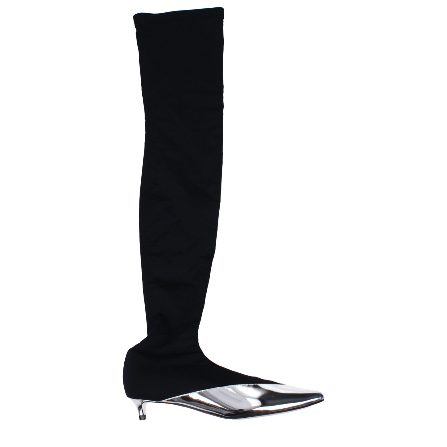 Givenchy Black Fabric Over The Knee Boots