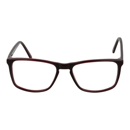 Andy Wolf Burgundy Unisex Optical Frames – Rectangle Design, 53mm