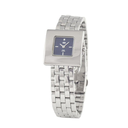 Time Force Silver Stainless Steel Watch - Elegant Blue Dial