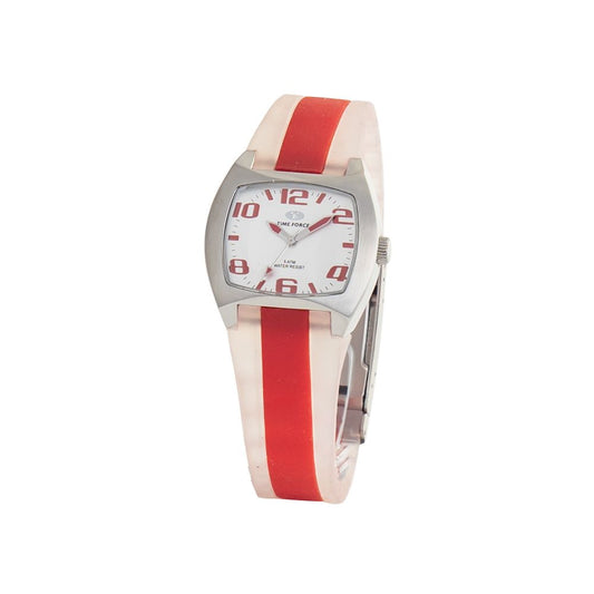 Time Force Red Rubber Watch - Stylish and Durable Timepiece