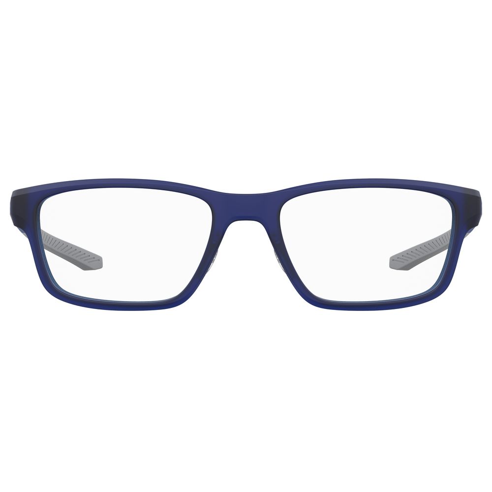 Under Armour Blue Resin Frame Glasses – Square Full-Rim, 55mm