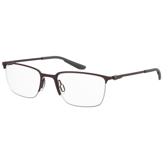 Under Armour Brown Metal Optical Glasses – Square Frame, 54mm