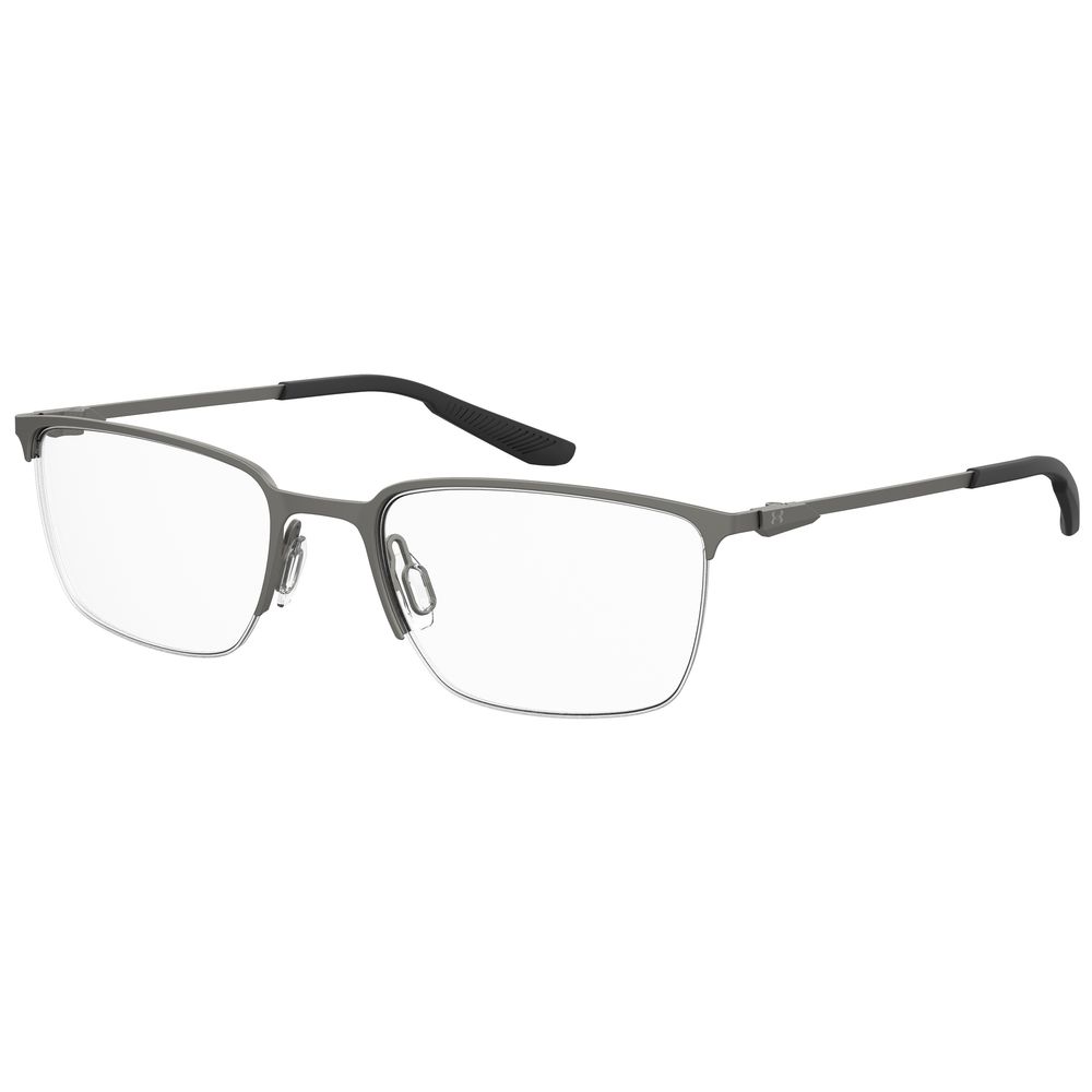 Under Armour Gray Metal Frames – Stylish Square Full-Rim Glasses