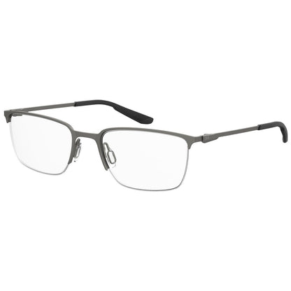 Under Armour Gray Metal Frames – Stylish Square Full-Rim Glasses