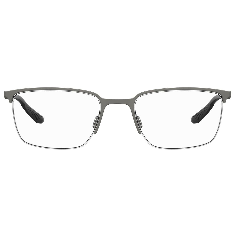 Under Armour Gray Metal Frames – Stylish Square Full-Rim Glasses