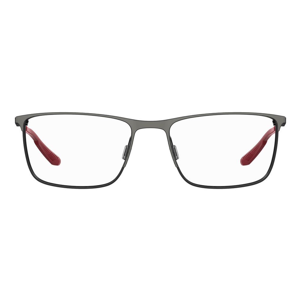 Under Armour Black Metal Optical Glasses – Square Frame, 57mm