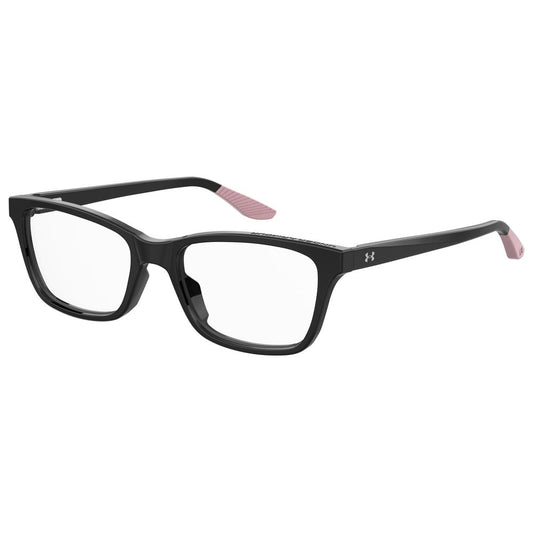 Under Armour Women's Black Optical Glasses – Square Frame, 53mm
